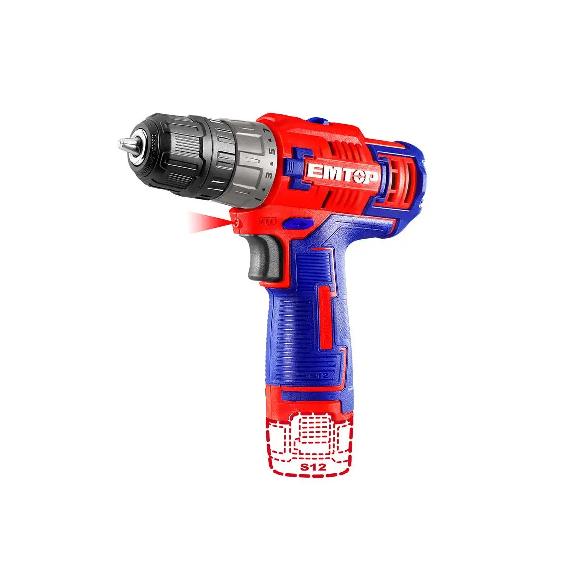 Drill driver Li-Ion, 12 V 2 (type-c) ECDL12620 Lithium-Ion